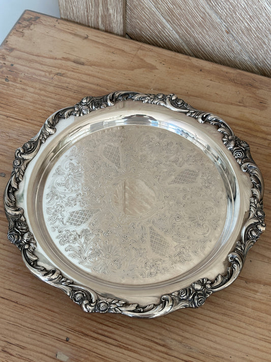 Silverplate Footed Platter