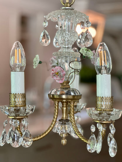 Petit Crystal & Ceramic Chandelier