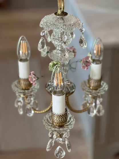 Petit Crystal & Ceramic Chandelier