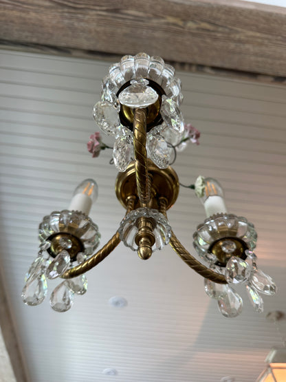 Petit Crystal & Ceramic Chandelier