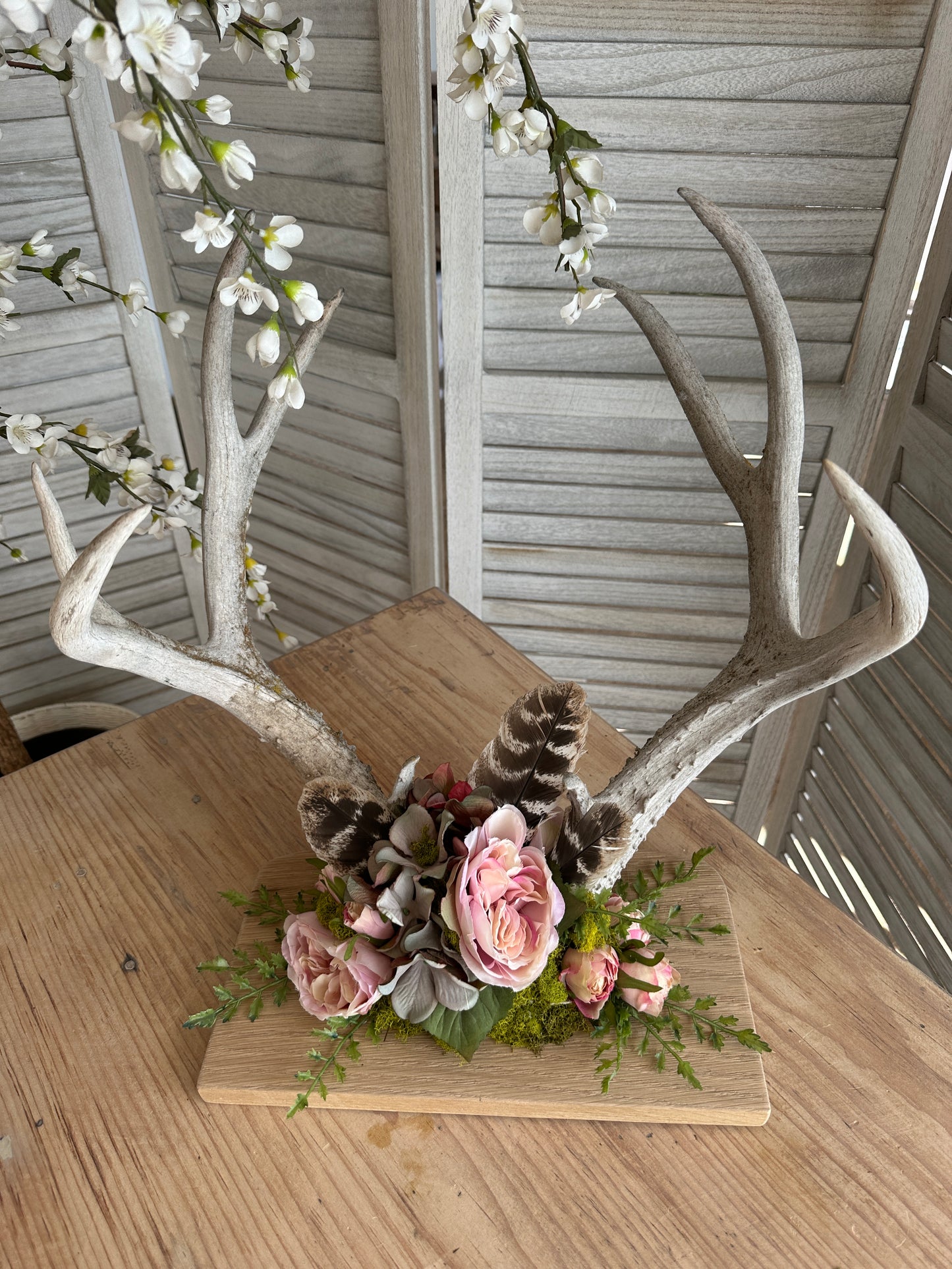 Floral Decorated Antlers