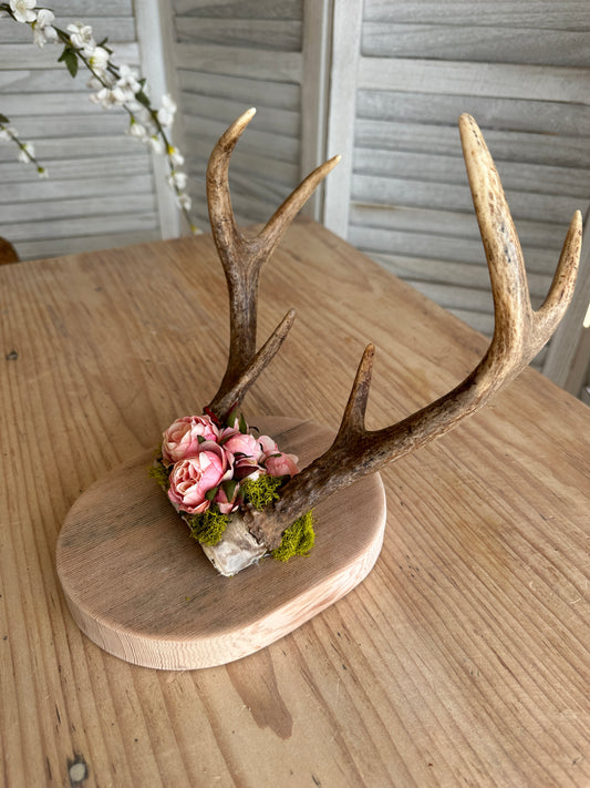 Floral Decorated Antlers