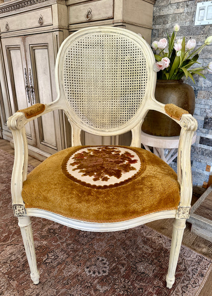 French Caned Armchair