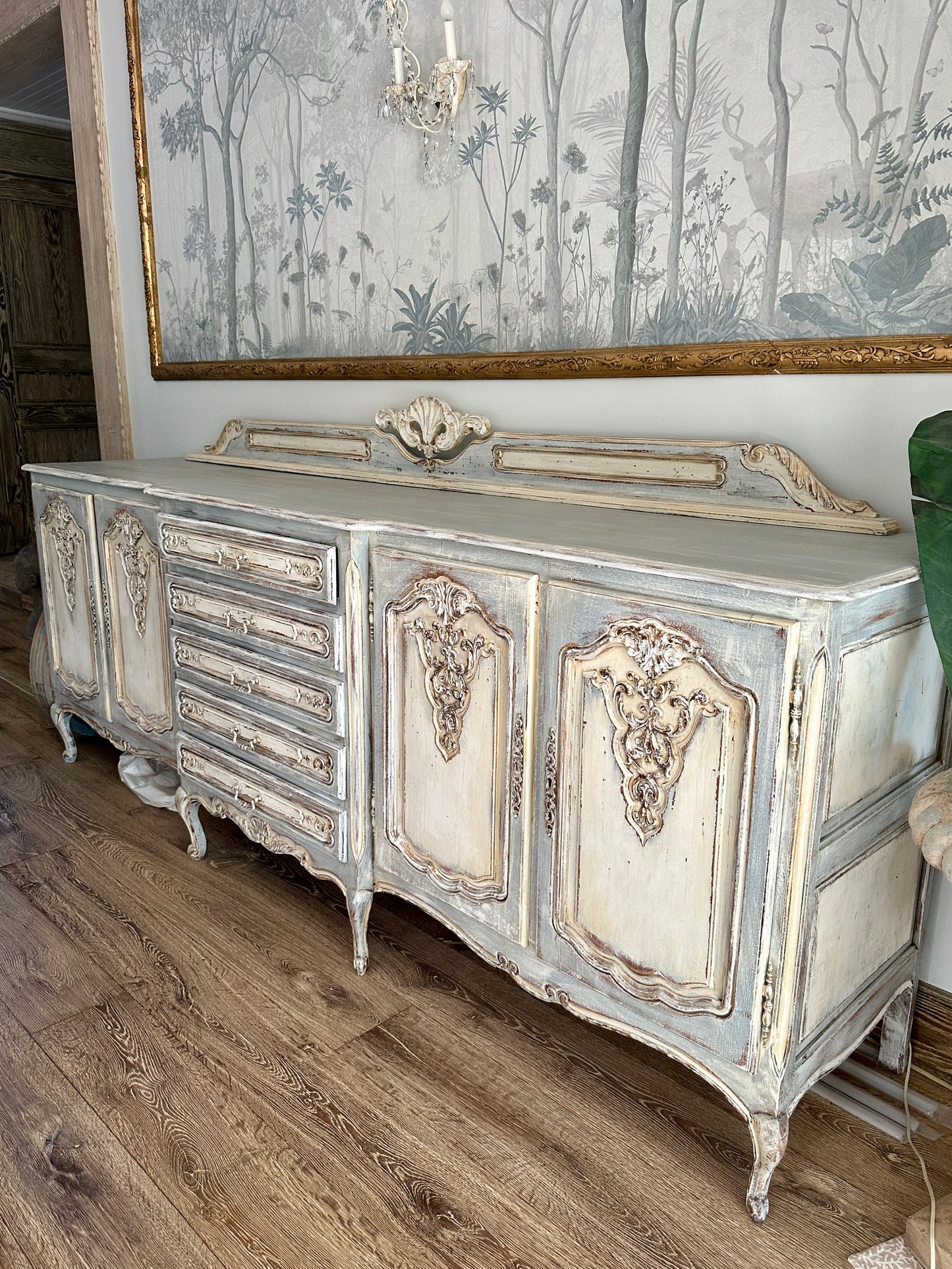 Grande French Carved Sideboard