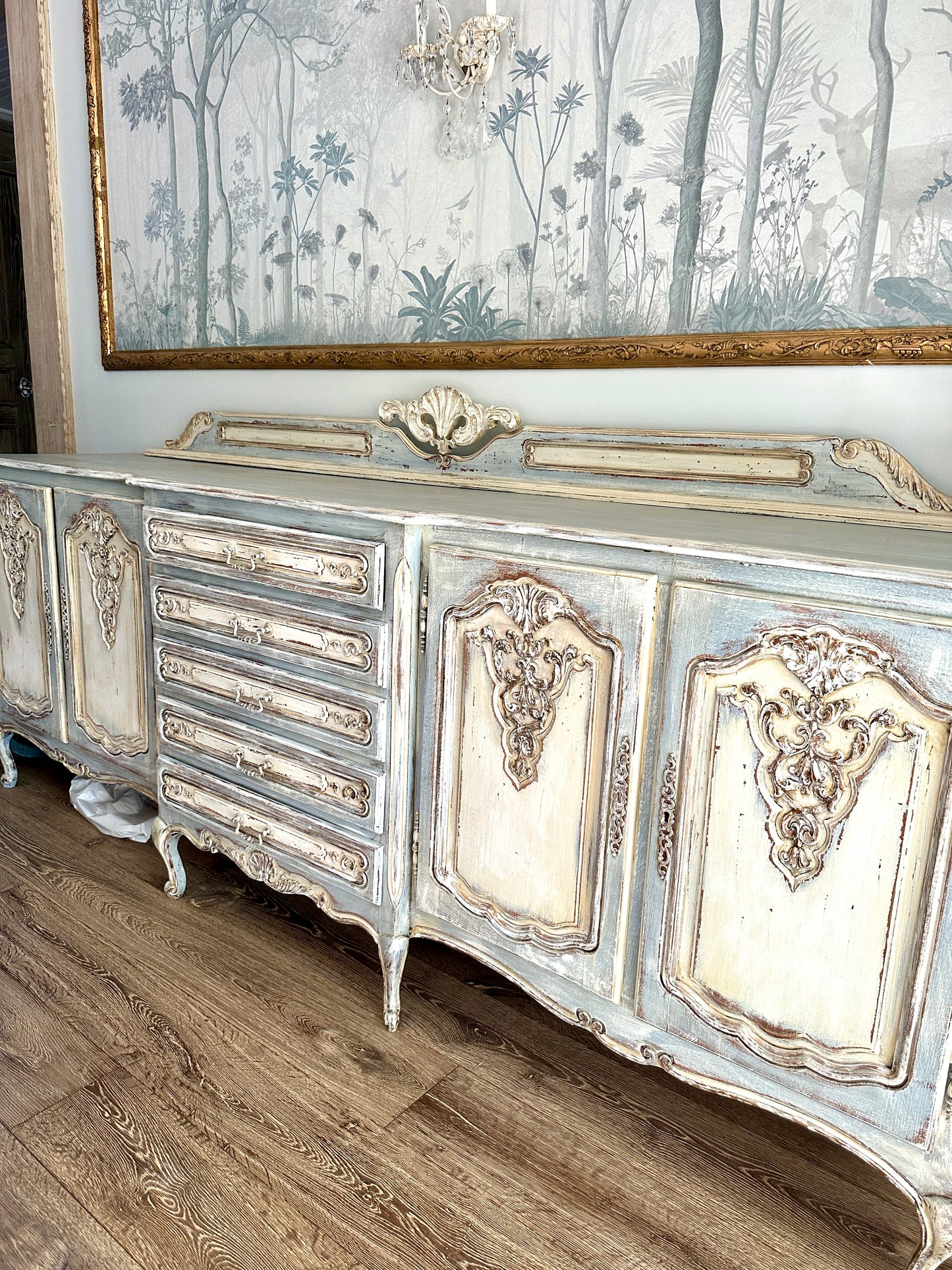 Grande French Carved Sideboard