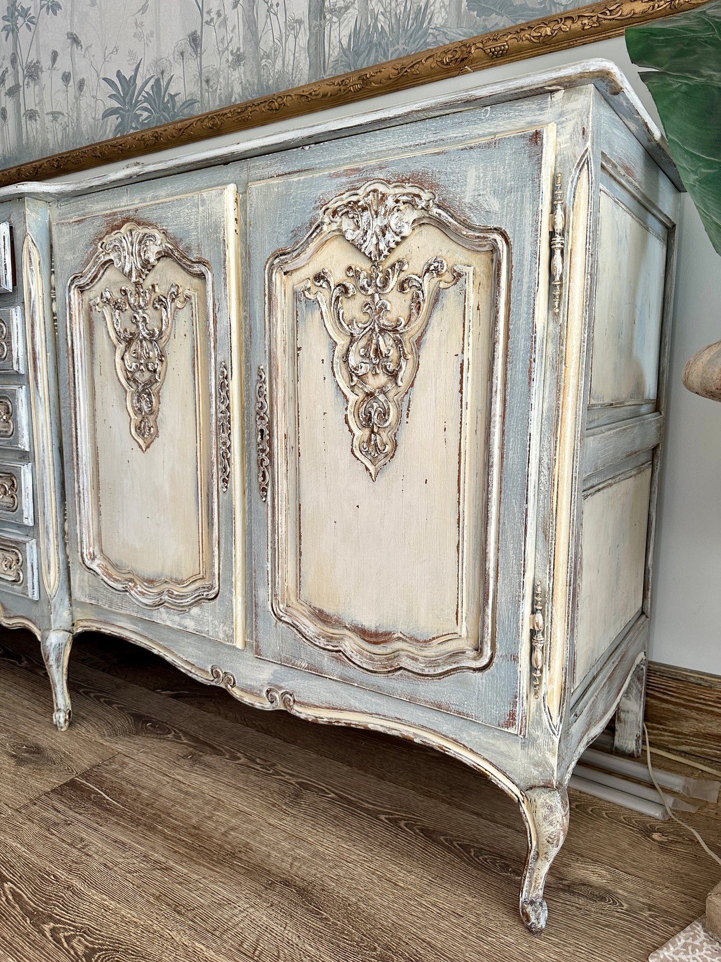 Grande French Carved Sideboard