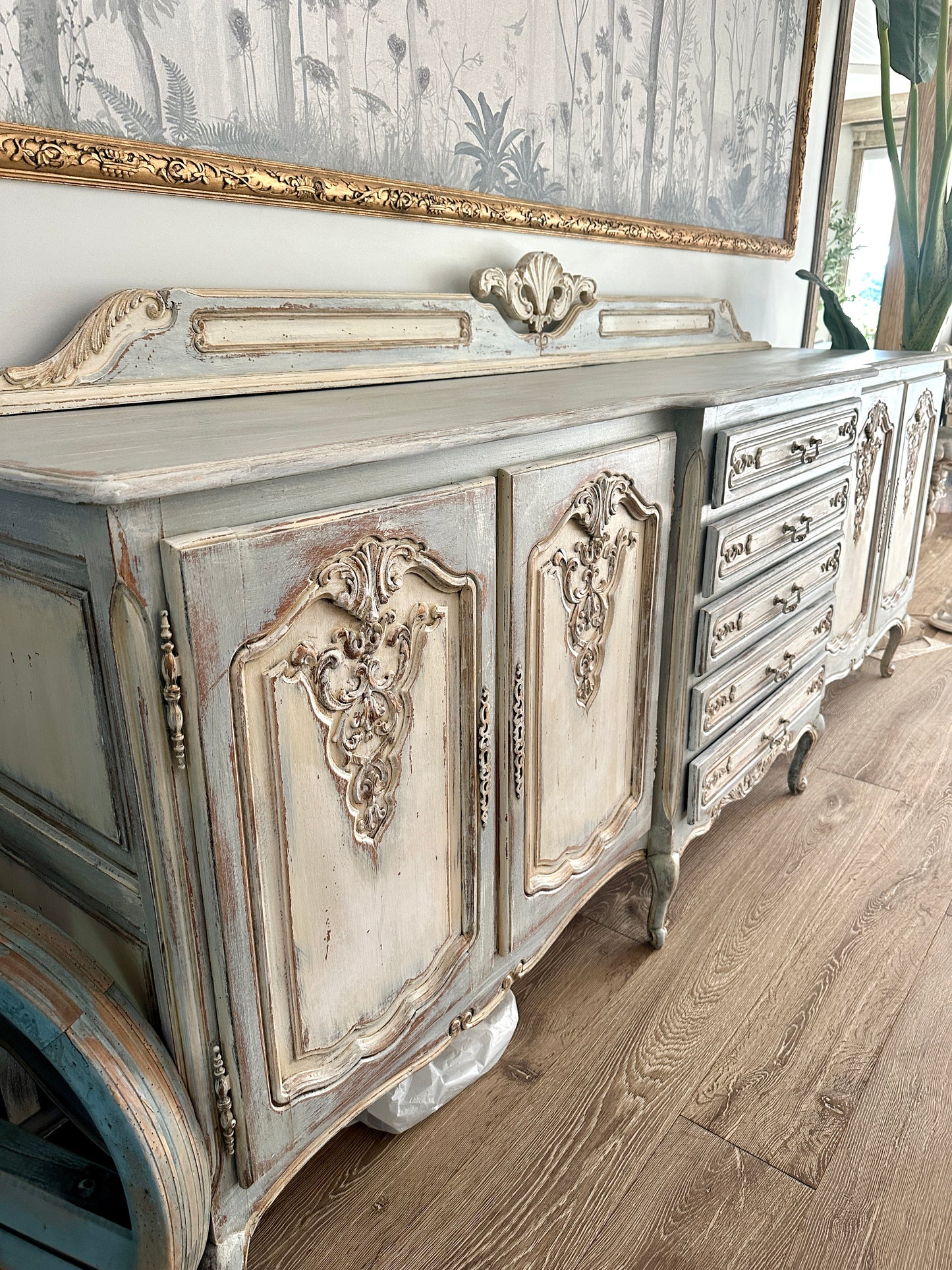 Grande French Carved Sideboard