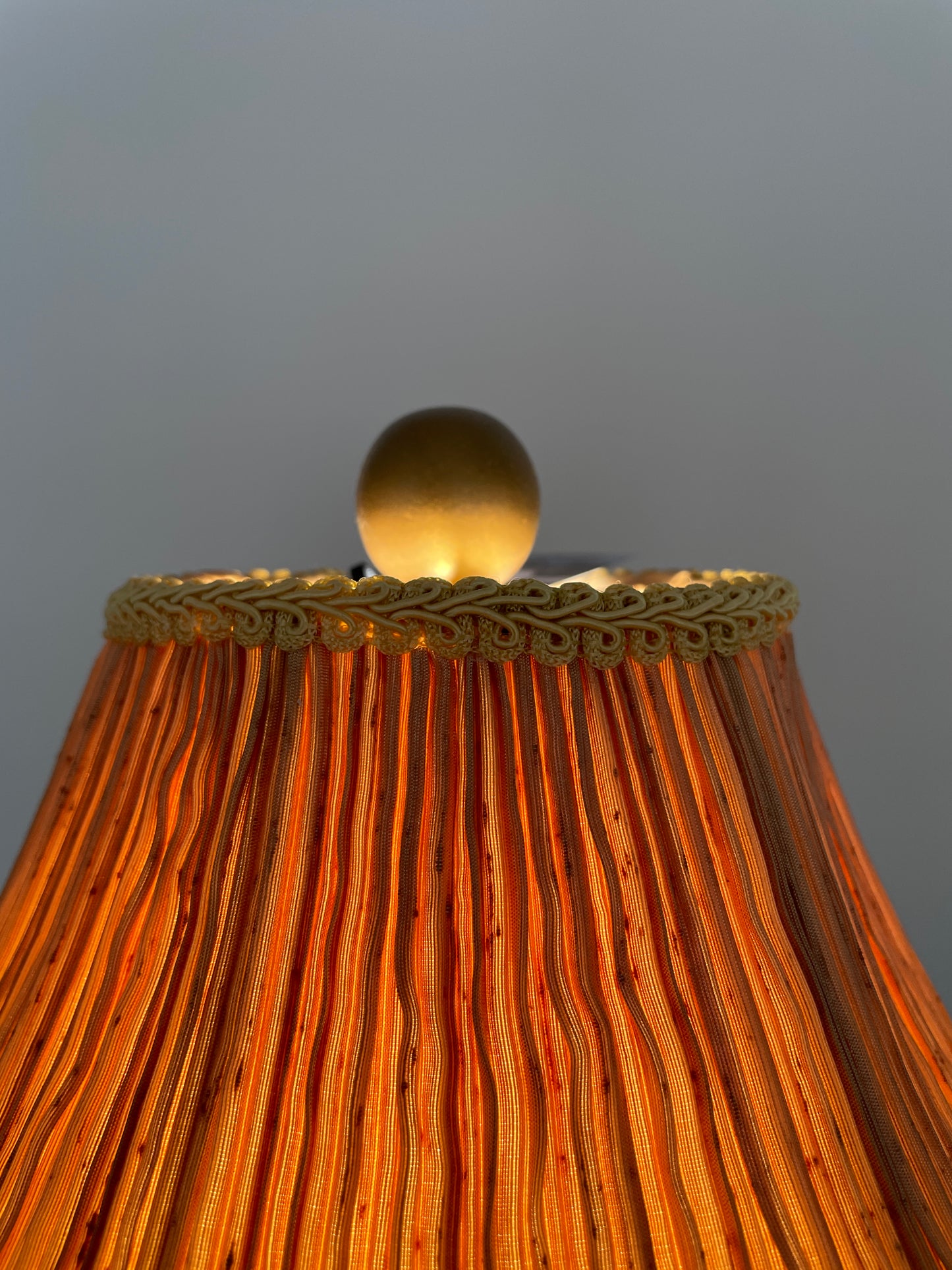 Antique Gold Chalkware Lamp